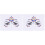 2pcs Pentagram Crystal Face Sticker Acrylic Rhinestone Forehead Decor 2