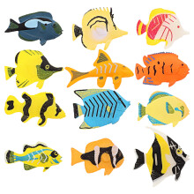 12 Tropische Fische Figuren Tier Modelle