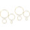 6 Sets Dream Catcher Materials Iron Rings DIY Crafts 4