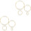 6 Sets Dream Catcher Materials Iron Rings DIY Crafts 3