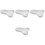4pcs Irregular Ceramic Jewelry Display Tray Storage 5