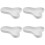 4pcs Irregular Ceramic Jewelry Display Tray Storage 7