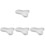 4pcs Irregular Ceramic Jewelry Display Tray Storage 4