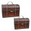 4 Pcs Wooden Storage Cases Retro Chests 11