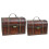 4 Pcs Wooden Storage Cases Retro Chests 1