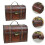 4 Pcs Wooden Storage Cases Retro Chests 10