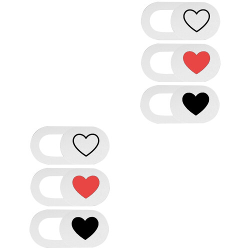 6 Pcs Heart Pattern Cover Slide Tablet Protection 2