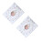 2 Pcs Baby 12 Months Photo Frame Growth Record Display White 9
