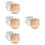 8 Pcs Tulip Glass Tea Light Candle Holders 9