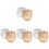 8 Pcs Tulip Glass Tea Light Candle Holders 4
