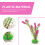 4pcs Artificial Plastic Water Grass Aquarium Decor 8