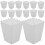 40pcs White Paper Popcorn Boxes Greaseproof Snack Containers 11