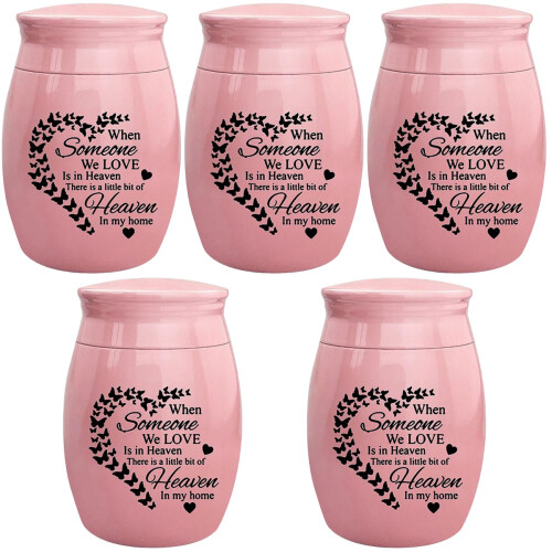 5pcs Stainless Steel Sealed Ashes Storage Container Keepsake Urn 2