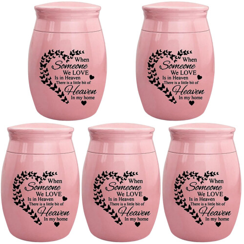 5pcs Stainless Steel Sealed Ashes Storage Container Keepsake Urn 1
