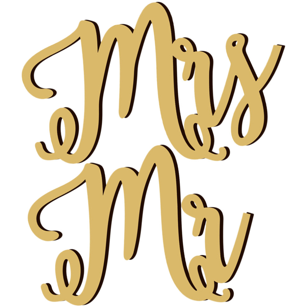 3 Sets Wedding Wooden Signs Chair Hanging Mr Mrs Ornaments-image-OPC-PKCD29V-NEW