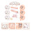 2 Sets Birthday Party Crown Sash Balloons Cake Decor 8