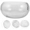 2pcs Clear Glass Fish Bowl Planter for Hydroponic Plants 11