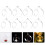 30 Pcs Hanging Glass Candle Holder Tea Light Stand 10