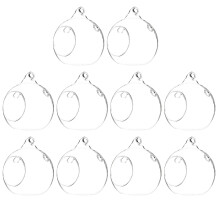 30 Pcs Hanging Glass Candle Holder Tea Light Stand