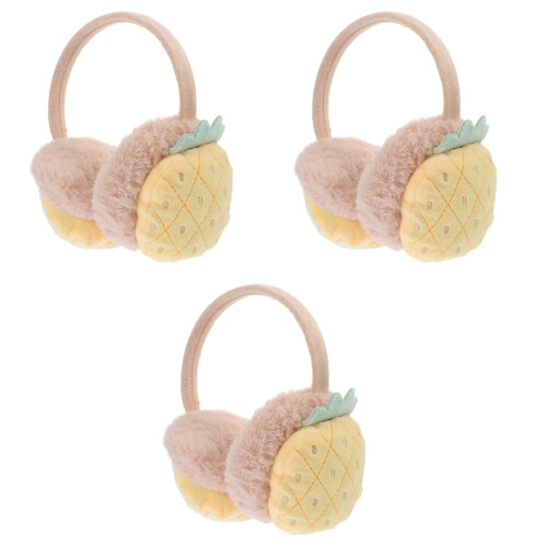 3 Pcs Plush Ear Muff Warm Winter Accessory 2