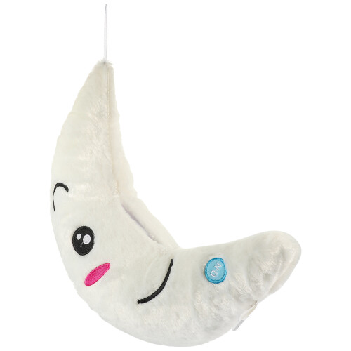 2pcs Light Up Moon Shaped Plush Pillow Glow Toy 2