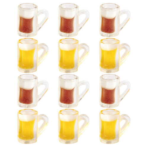 60 Pcs Mini Beer Mugs Decorative Models House Photo Props