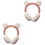 2pcs Bear Earmuff Winter Warm Furry Ear Warmer 3