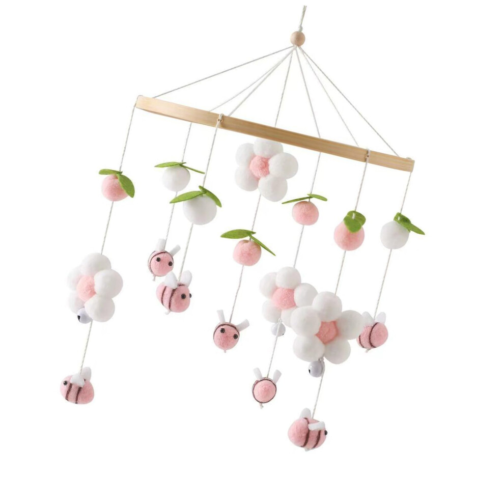 Montessori Toy Baby Crib Mobile for Nursery, Hanging Bed Chimes in Elegant Designs, Ceiling Decoration for Boys and Girls
