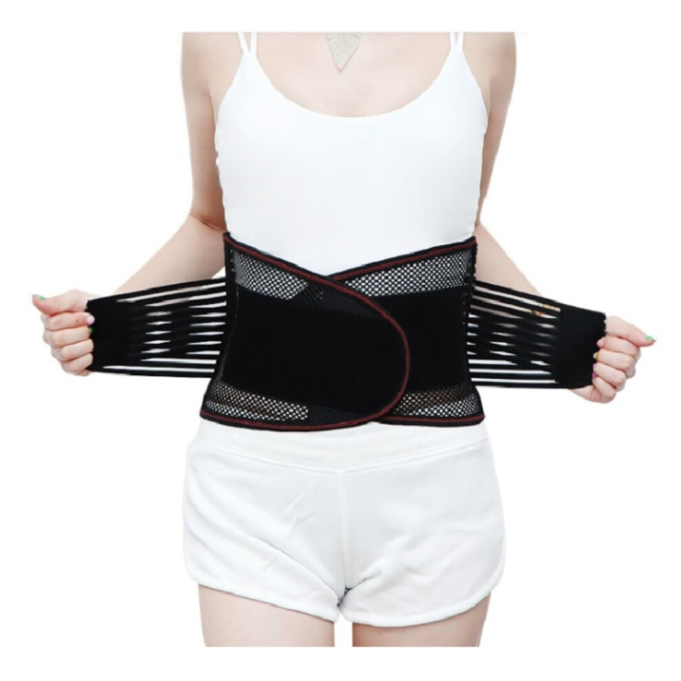Lumbar Support Belt XL - Lightweight Breathable Back Brace for Lower Back Pain Relief and Posture Correction
