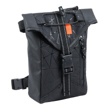 Motorcycle Leg Bag 2L Waterproof Thigh Pouch Adjustable Strap Oxford Cloth Organizer for Hiking Camping Riding Gear 9.45x5.91x2.76 inches