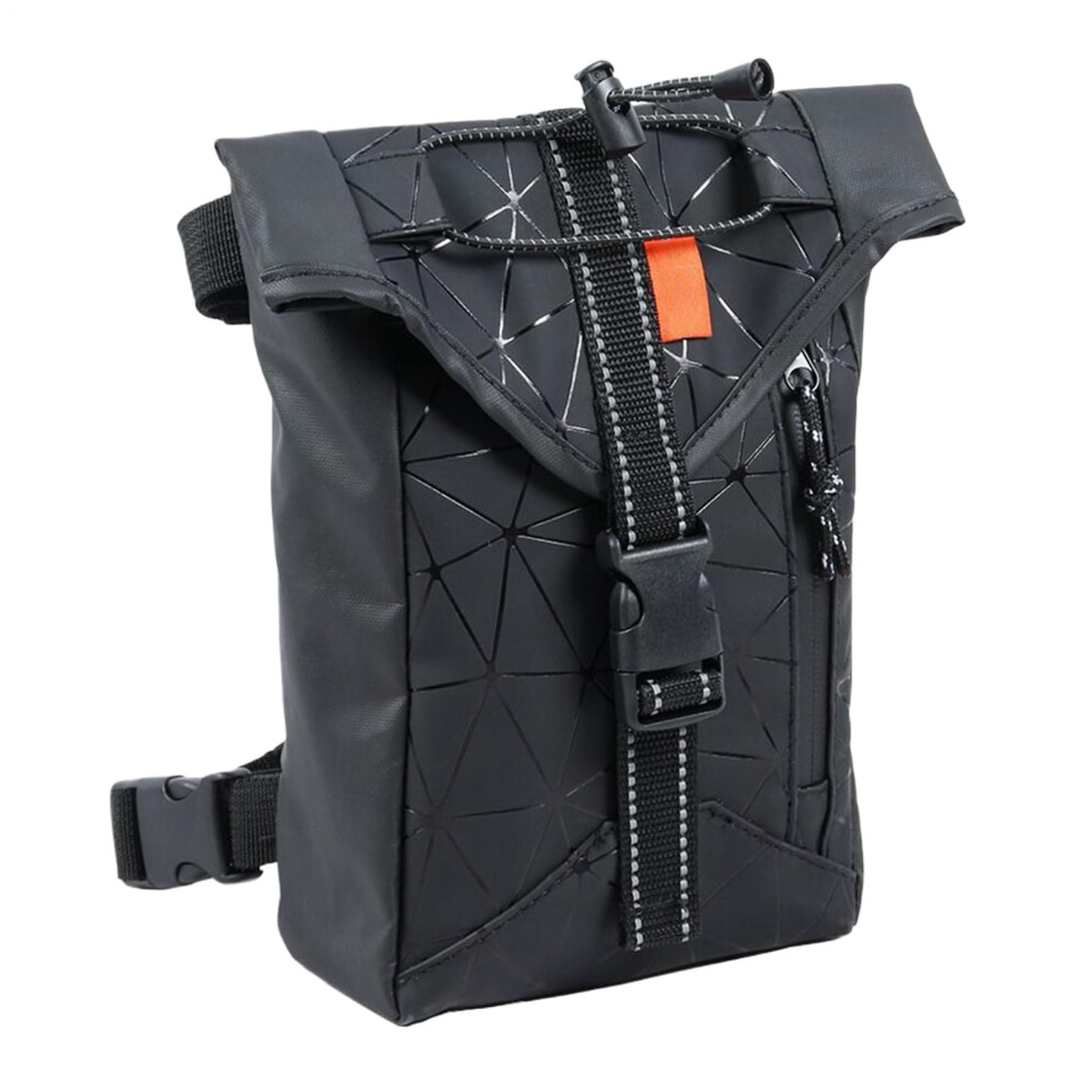 Motorcycle Leg Bag 2L Waterproof Thigh Pouch Adjustable Strap Oxford Cloth Organizer For Hiking Camping Riding Gear 9.45X5.91x2.76 Inches Light 9084446767476