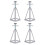 4pcs RV Stabilizer Jacks Adjustable From 28 to 4