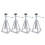 4pcs RV Stabilizer Jacks Adjustable From 28 to 5