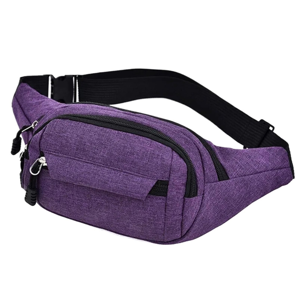 Waist Pack for Men and Women, Lightweight Chest Belt Pouch for Walking and Jogging, Purple A Waist Bag-image-OPC-PKCDGDW-NEW