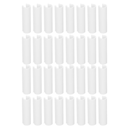 32 pezzi di morsetti per tubi in PVC bianchi per serra da 6 cm 1