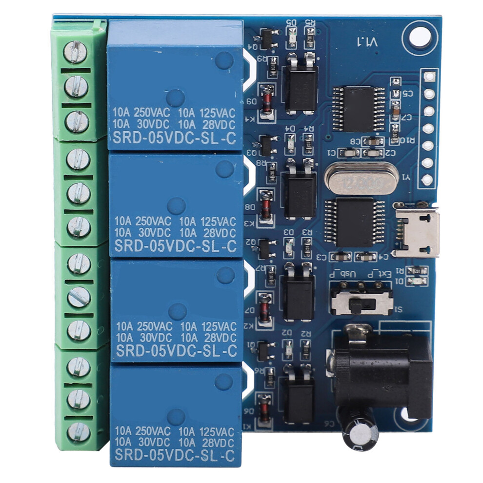 DC5V 4 Channel Relay Module USB Computer Control
