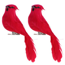 6 Pcs Realistic Artificial Birds Decorations for Home Outdoor