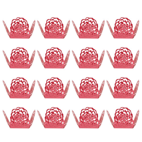 400 Pcs Hollow Rose Trim Chocolate Candy Cups Wrappers
