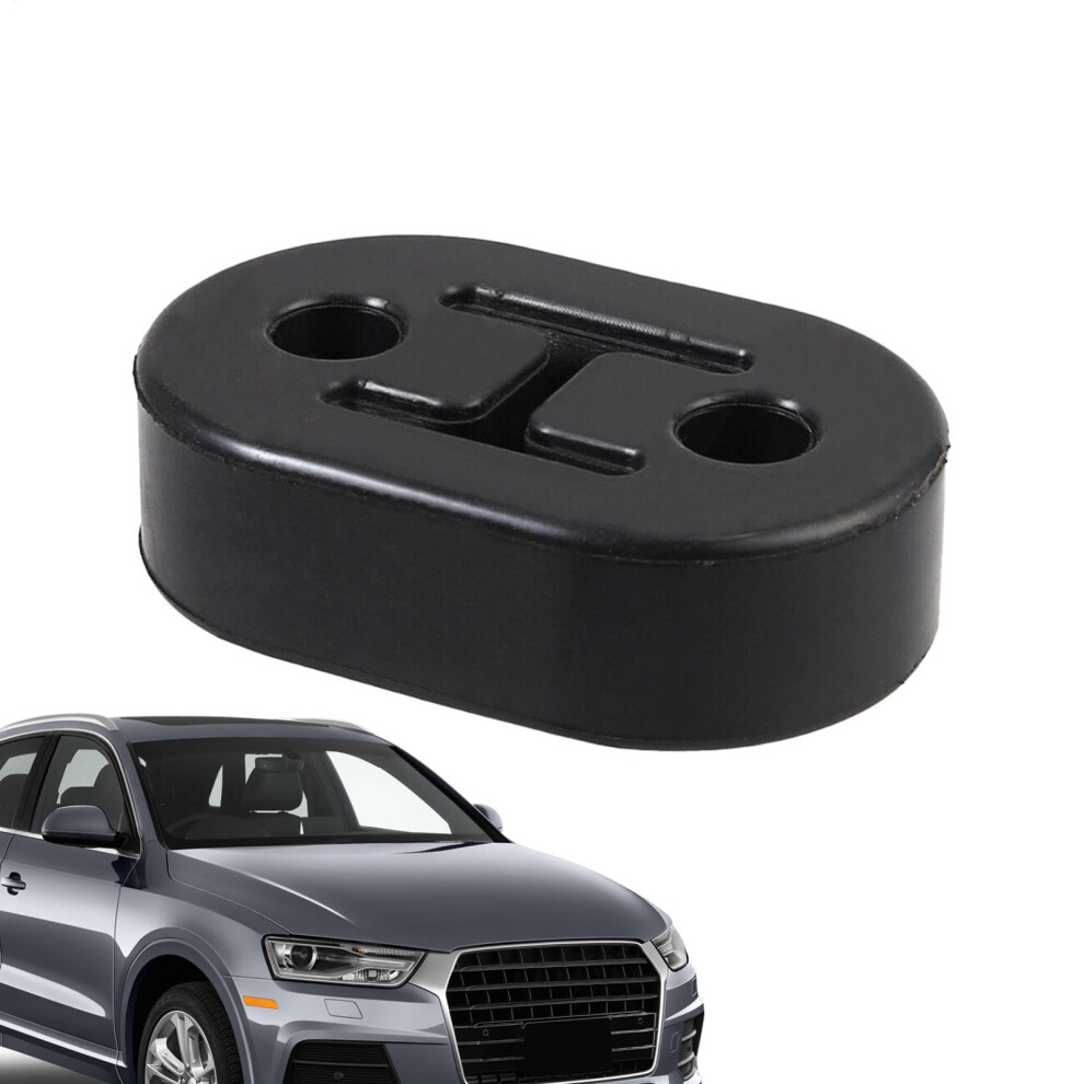 Car Exhaust Rubber Mount 2.87X1.85x0.83 Inches, Pipe Hanger Muffler Bracket For Vehicle Vibration Reduction Black 6038364165053