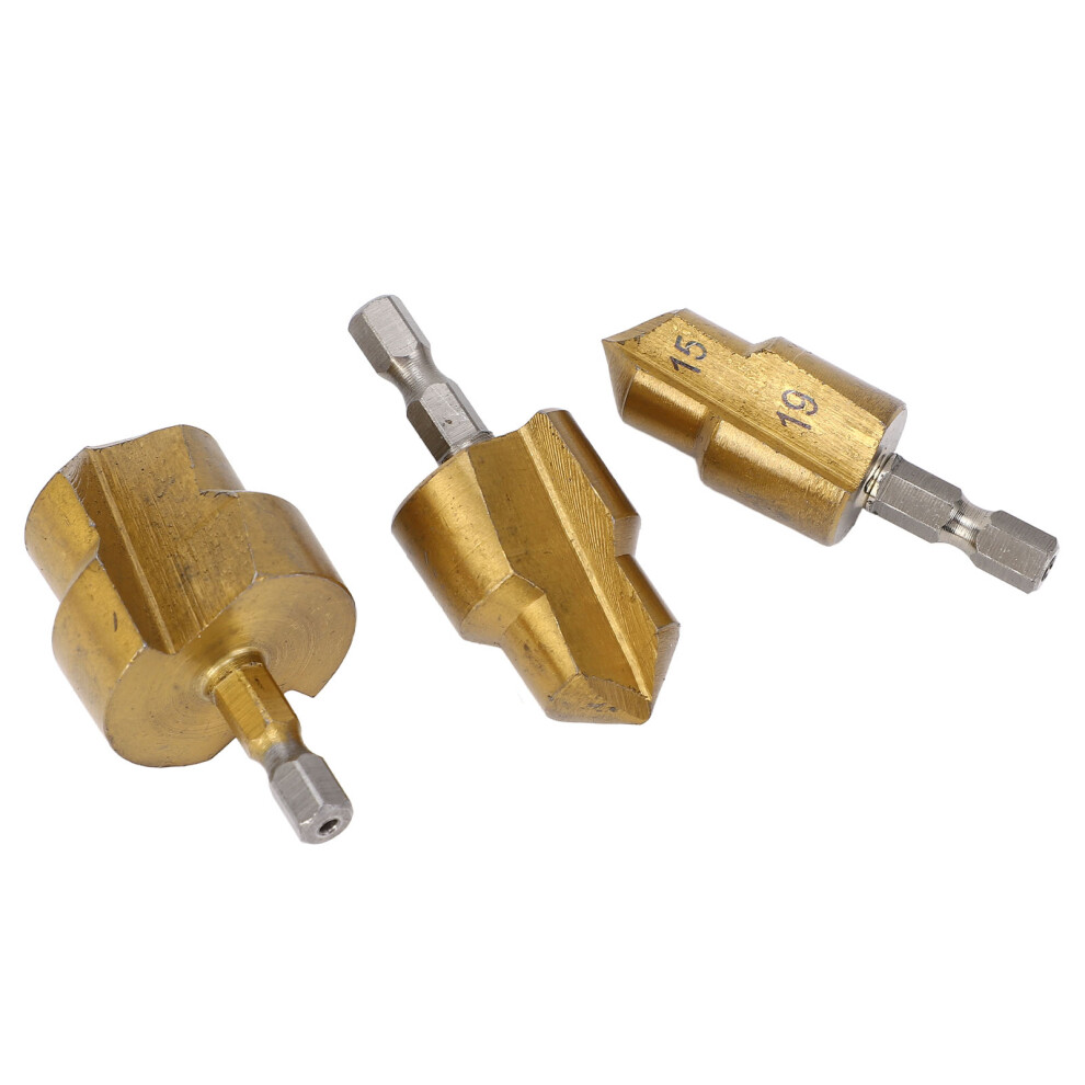 3Pcs Ppr Lifting Drill Bits, 15-31Mm, 1/4" Hex Shank 4601346779023
