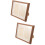 2pcs Medals Display Case Shadow Box Frame 9
