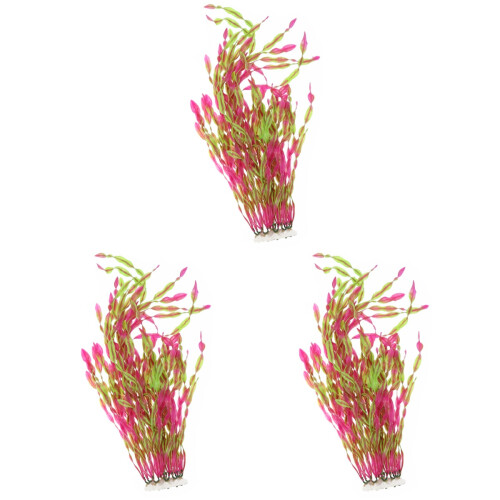 3pcs Artificial Water Plants for Fish Tank Aquarium Decor 1