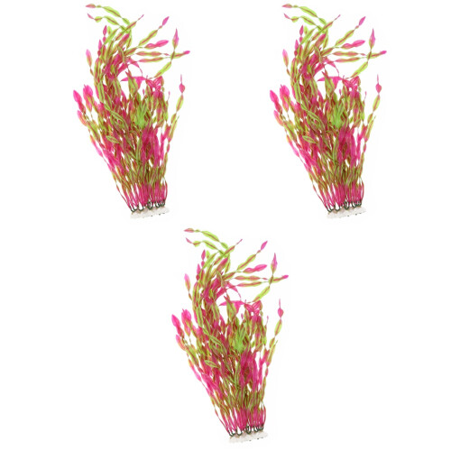 3pcs Artificial Water Plants for Fish Tank Aquarium Decor 2