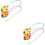 4 Pcs 6-Hole Ceramic Ocarina Ladybird Shaped Wind Instrument 6