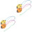 4 Pcs 6-Hole Ceramic Ocarina Ladybird Shaped Wind Instrument 3