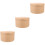 3 Sets Round Kraft Paper Box Cookie Cake Cupcake Container 4