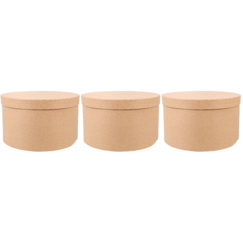 3 Sets Round Kraft Paper Box Cookie Cake Cupcake Container 2
