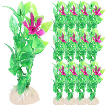 80 Pcs Artificial Aquarium Plants for Fish Tank Decoration