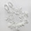 2 Pairs Foot Chain Anklet with Pearls Elastic Flowers Pattern 9
