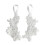 2 Pairs Foot Chain Anklet with Pearls Elastic Flowers Pattern 1